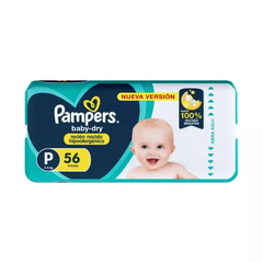 Pampers Baby dry Hipoalergénico Pequeño X56 unidades