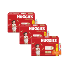 Combo! X3 Huggies Natural Care +Toallita La Sirenita x48u - PAÑAL ONCE