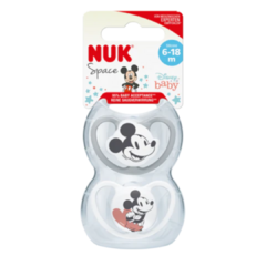 Chupete NUK Space Disney Mickey y Minnie Mouse 6-18m cod.0724 en internet