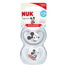 Chupete NUK Space Disney Mickey y Minnie Mouse 0-6m cod.0724 - PAÑAL ONCE