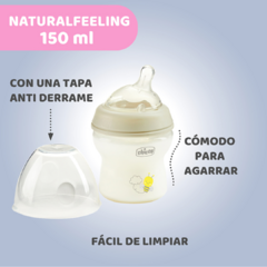 CHICCO Mamadera De Plastico Natural Feeling 0m+ 150ml cod.5439 - tienda online
