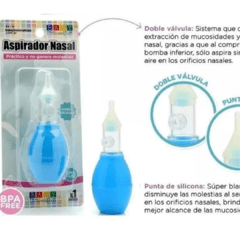 Aspirador Nasal Baby Innovation c/doble válvula +0m cod.10113 - PAÑAL ONCE
