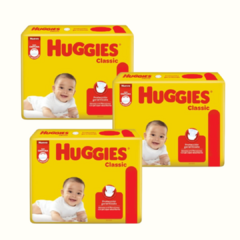 COMBO! 3 paquetes de Huggies Classic Ahorrapack todo los talles