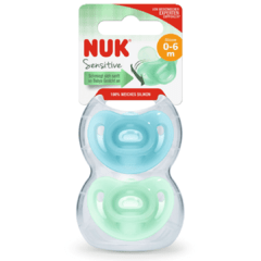 Chupete NUK Sensitive 0-6 meses x 2 Unidades cod.0355