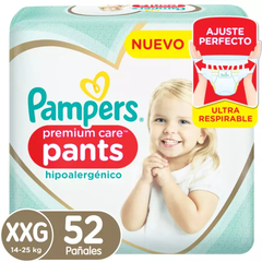 Pampers Pants Premium Care Hipoalergenico PACK MENSUAL - PAÑAL ONCE