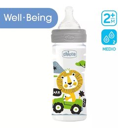 Mamadera Chicco Well-being Colors 250ml Anticolico 2m+ cod.6444 - comprar online