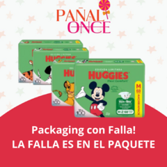 Packaging con Falla! Huggies Flexi Comfort
