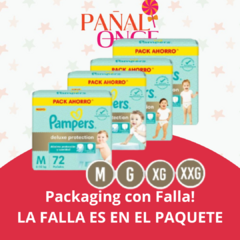 Packaging con Falla! Pampers Deluxe Protection