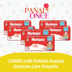 COMBO x180 Pañales Huggies Supreme Care Pequeño