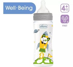 Mamadera Chicco Well-being Colors 330ml Anticolico 4+ cod.6475 en internet