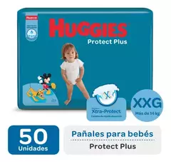 COMBO! 2 Pañales Huggies Protect Plus + Toallitas Huggies x48 - tienda online