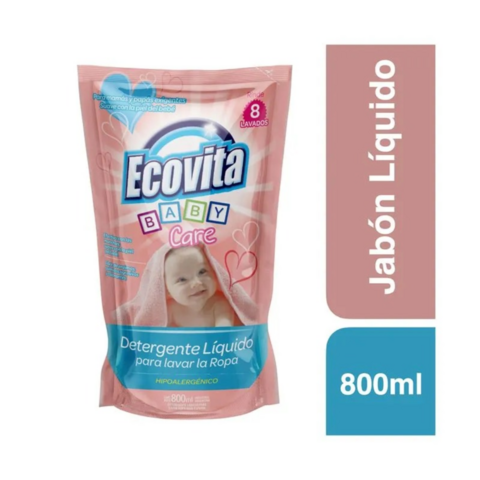 Jabon Liquido Para Ropa Ecovita Baby Care x800ml