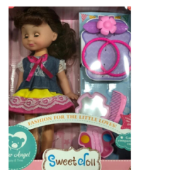 Mu¤eca Sweet Doll Con Accesorios LOVE cod.MU06 - PAÑAL ONCE