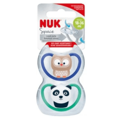 Chupete NUK Space 18-36 Meses x2 Unidades cod.9537