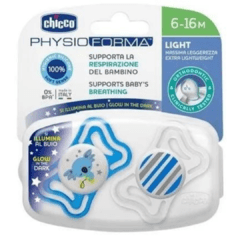 CHICCO Chupete PhysioForma Light 6-16 x 2 Unidades cod.7104 - comprar online