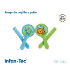 Set Peine Y Cepillo Con Dibujitos Libre Bpa Infantec 1042