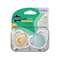 Chupete Tommee Tippee night time 0-6 meses cod.6601 - PAÑAL ONCE