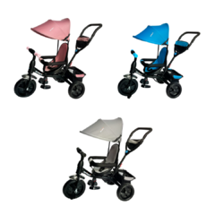 Triciclo Infantil Bebe Manija Capota Gira 360 Priori cod. TT9043