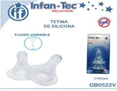 Infantec Tetinas de Silicona x 2 InfanTec cod. 27GB0522V