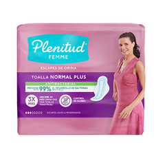 Femme Plenitud Normal Plus Antibacterial x 16 unidades