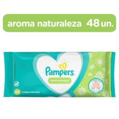 PAMPERS TOALLITAS AROMA NATURALEZA X 48 en internet