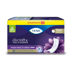 Tena Discreet Toallita Para Incontinencia Maxi Nocturna x30u