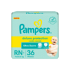 Pampers Deluxe Protection RN+ x36U HASTA 6 KILOS