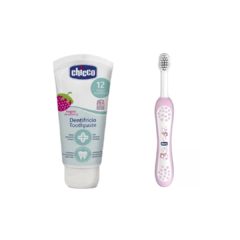 Set De Higiene Oral Cepillo Y Pasta Dental cartuchera 12m+ Chicco cod.7376 - comprar online