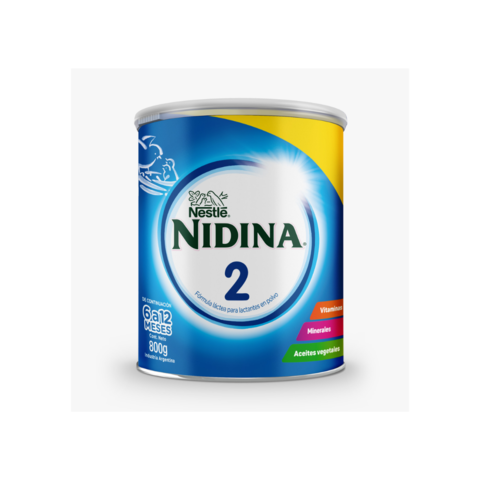 NIDINA 2 Nestlé de 6 a 12m tarro por 800grs
