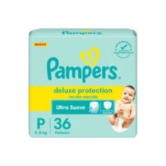 Pañales Pampers Deluxe Protection Pequeño x 36 Unidades
