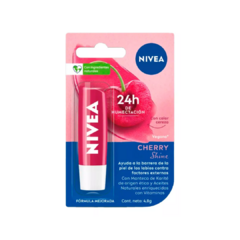 Protector Labial Cherry Shine Nivea Bálsamo Humectante