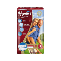 Pañales Para Adultos Descartables Promise Premium 8u G/XG - comprar online