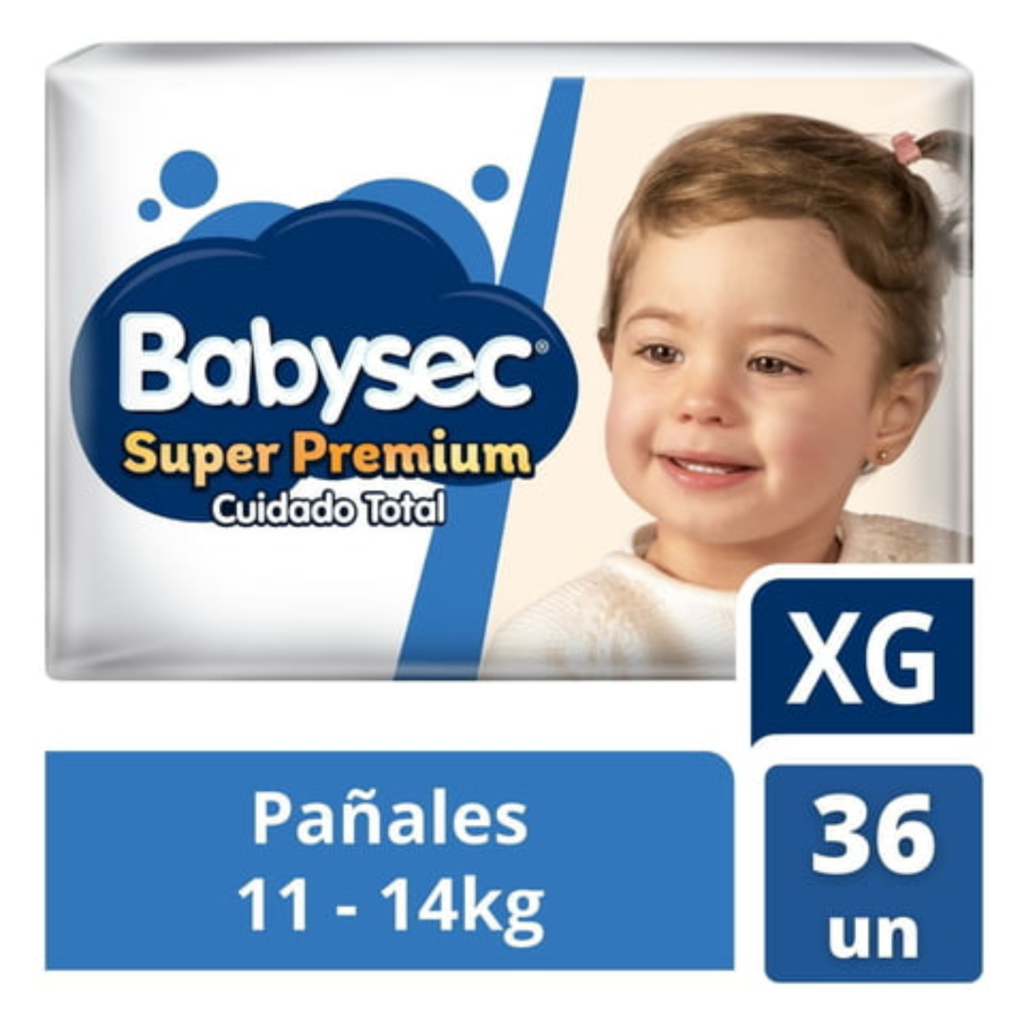Babysec Super Premium XG x 36 - Comprar en PAÑAL ONCE