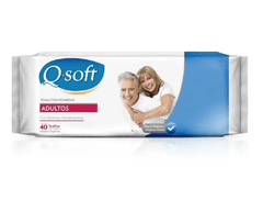 Q Soft Toallas Húmedas para Adulto x 40uds