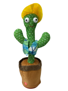 Peluche Cactus Iluminoso Baila Canta Y Repite Voz Juguete - tienda online