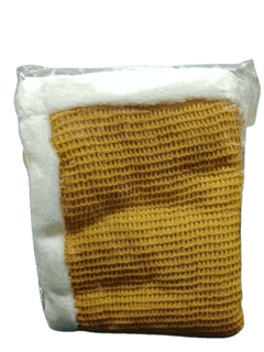 Manta tela panal abeja con corderito interno