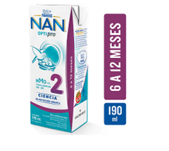 Leche liquida Nestlé Nan optipro Nº 2 para 6-12 M CAJA x24