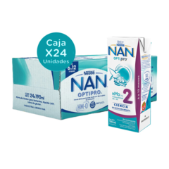 Leche liquida Nestlé Nan optipro Nº 2 para 6-12 M CAJA x24 - comprar online