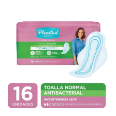 Toalla para Incontinencia Plenitud Femme Normal x 16 unidades