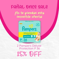 PAÑAL SALE 2 x 15% OFF Pampers Deluxe Protection Pequeño x 36 Unidades