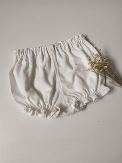 Bloomer (Short) de Linho Off White