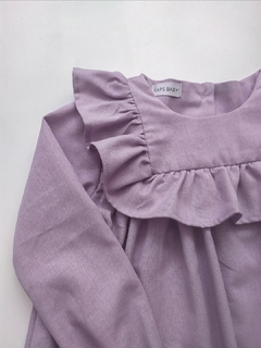 Vestido Lilás com babado - comprar online