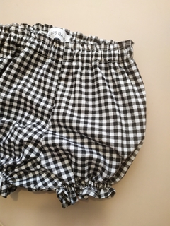 Bloomer Xradez (Short) preto e branco - Algodão - comprar online