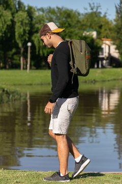 Mochila GUANACO militar - De Regalo una Yerbera Cuadrada - Guanaco