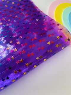 Lonita silicone estrelas coloridas 24x40