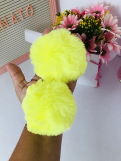 Pompom Big pelo alto aprox 7 cm - O par - Tudoparaartesanato