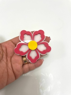 Flor de Lilo e Stitch unid aprox 7cm - Tudoparaartesanato