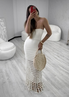 Vestido Longo Tricot Tomara que Caia Bella