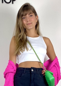 Blusa Cropped Malha Basico Júlia Branco - The Blend Shop