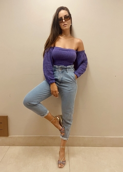 Calça Jeans Cós Elástico Lavagem Média